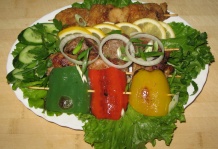 Шашлычки с овощами-гриль
